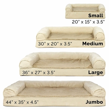 FURHAVEN-PLUSH-SUEDE-ORTHOPEDIC-BED-CLAY-SMALL