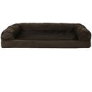 FurHaven Plush & Suede Orthopedic Sofa Pet Bed - Espresso (Jumbo Plus)