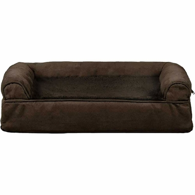 FURHAVEN-PLUSH-SUEDE-ORTHOPEDIC-BED-ESPRESSO-LARGE