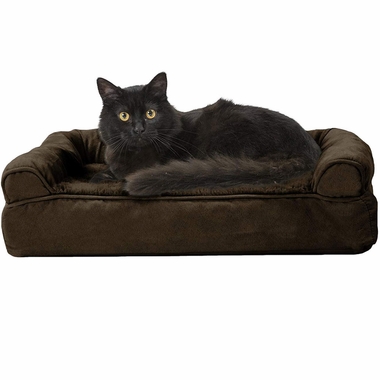 FURHAVEN-PLUSH-SUEDE-ORTHOPEDIC-BED-ESPRESSO-LARGE