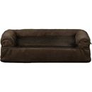 FurHaven Plush & Suede Orthopedic Sofa Pet Bed - Espresso (Medium)