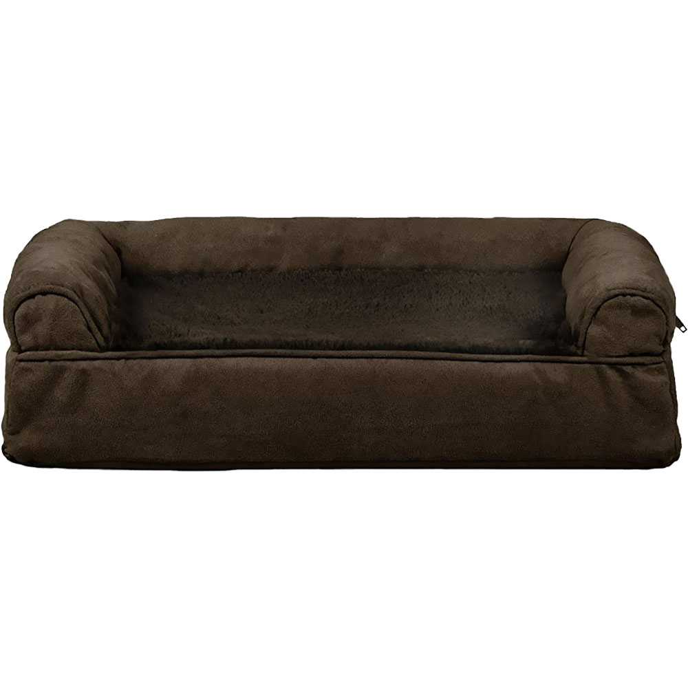 FURHAVEN-PLUSH-SUEDE-ORTHOPEDIC-BED-ESPRESSO-SMALL