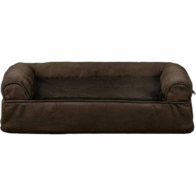 FURHAVEN-PLUSH-SUEDE-ORTHOPEDIC-BED-ESPRESSO-SMALL