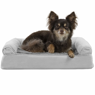 FURHAVEN-PLUSH-SUEDE-ORTHOPEDIC-BED-GRAY-JUMBO