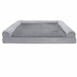 FurHaven Plush & Suede Orthopedic Sofa Pet Bed - Gray (Jumbo Plus)