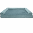 FurHaven Plush & Suede Pillow Sofa Pet Bed - Deep Pool (Large)