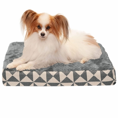 FURHAVEN-KILIM-ORTHOPEDIC-BED-GRAY-EXTRA-LARGE