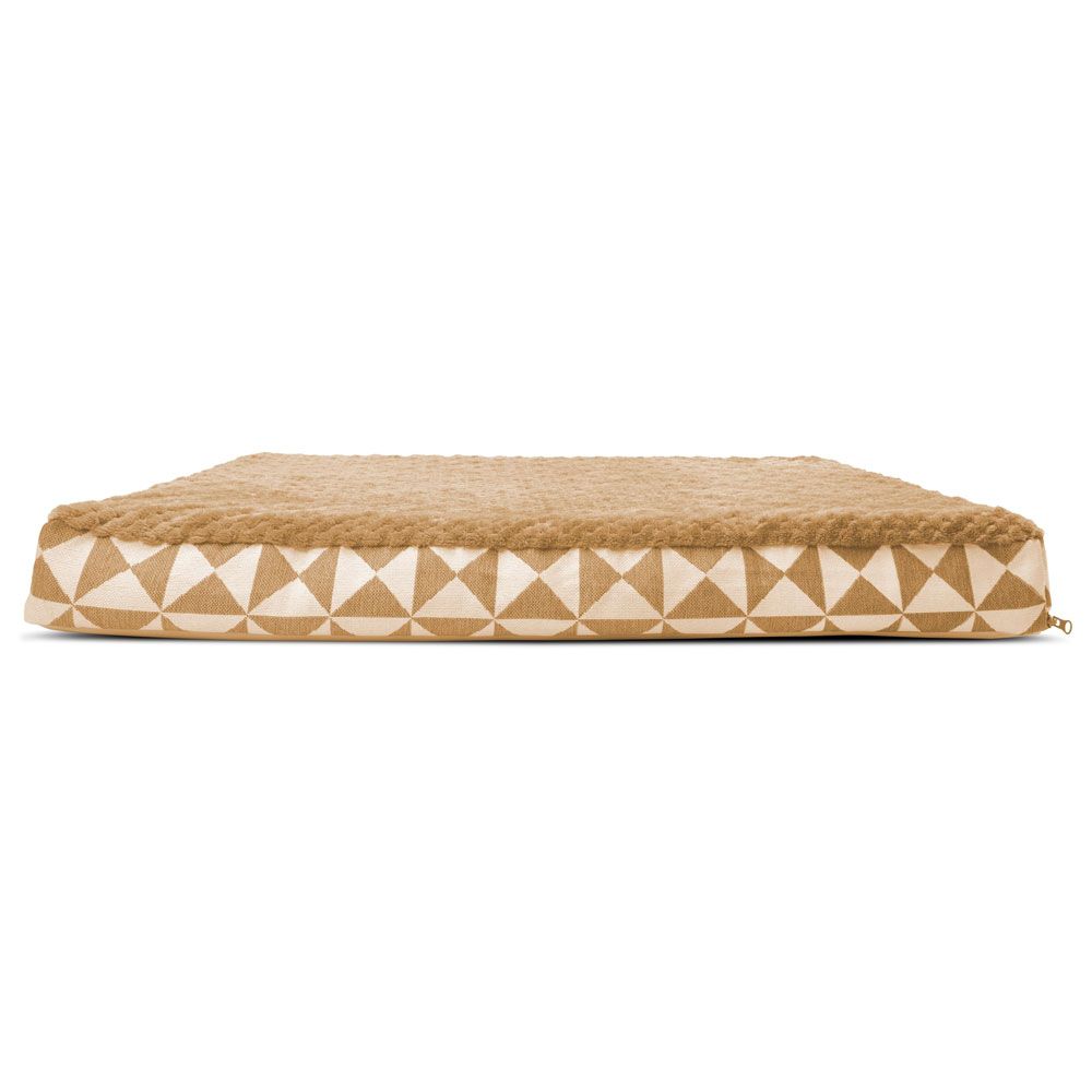 FURHAVEN-KILIM-ORTHOPEDIC-BED-LATTE-SMALL