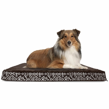 FURHAVEN-KILIM-ORTHOPEDIC-BED-ESPRESSO-SMALL