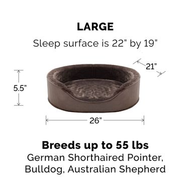 FURHAVEN-PLUSH-VELVET-OVAL-PET-BED-DRIFTWOOD-BROWN-LG