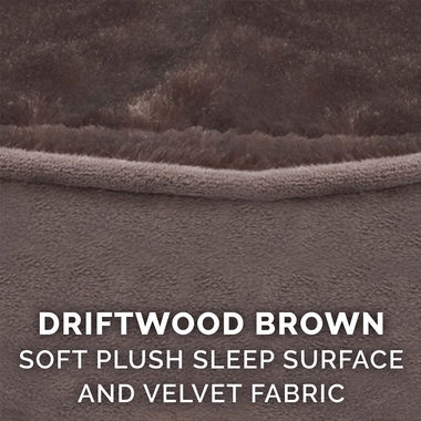 FURHAVEN-PLUSH-VELVET-OVAL-PET-BED-DRIFTWOOD-BROWN-LG