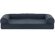 FurHaven Quilted Cooling Gel Top Sofa Pet Bed - Iron Gray  (Medium)