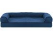 FurHaven Quilted Cooling Gel Top Sofa Pet Bed - Navy (Jumbo Plus)
