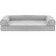 FurHaven Quilted Cooling Gel Top Sofa Pet Bed - Silver Gray (Jumbo)