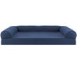 FurHaven Quilted Full Support Sofa Pet Bed - Navy (Jumbo Plus)