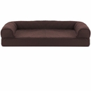 FurHaven Quilted Memory Top Sofa Pet Bed - Coffee (Jumbo)