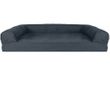 FurHaven Quilted Memory Top Sofa Pet Bed - Iron Gray (Jumbo Plus)