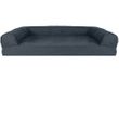 FurHaven Quilted Memory Top Sofa Pet Bed - Iron Gray (Medium)