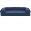 FurHaven Quilted Memory Top Sofa Pet Bed - Navy (Jumbo Plus)