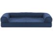 FurHaven Quilted Memory Top Sofa Pet Bed - Navy (Large)