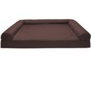 FurHaven Quilted Orthopedic Sofa Pet Bed - Coffee (Medium)
