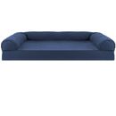 FurHaven Quilted Orthopedic Sofa Pet Bed - Navy (Jumbo Plus)