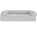 FurHaven Quilted Orthopedic Sofa Pet Bed - Silver Gray (Medium)