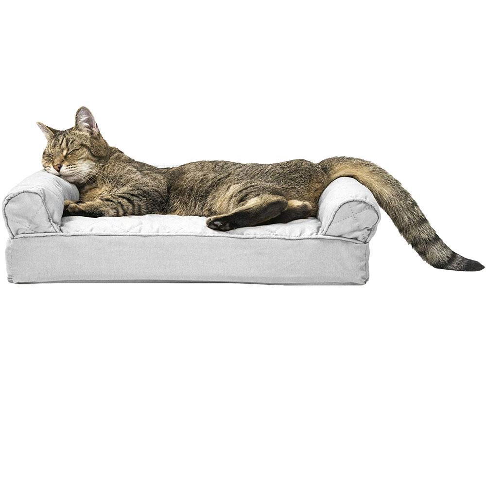 FURHAVEN-QUILTED-ORTHOPEDIC-BED-GRAY-SMALL