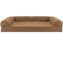 FurHaven Quilted Orthopedic Sofa Pet Bed - Toasted Brown (Jumbo Plus)