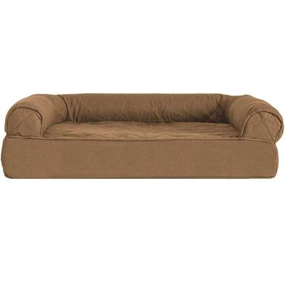 FURHAVEN-QUILTED-ORTHOPEDIC-BED-BROWN-LARGE