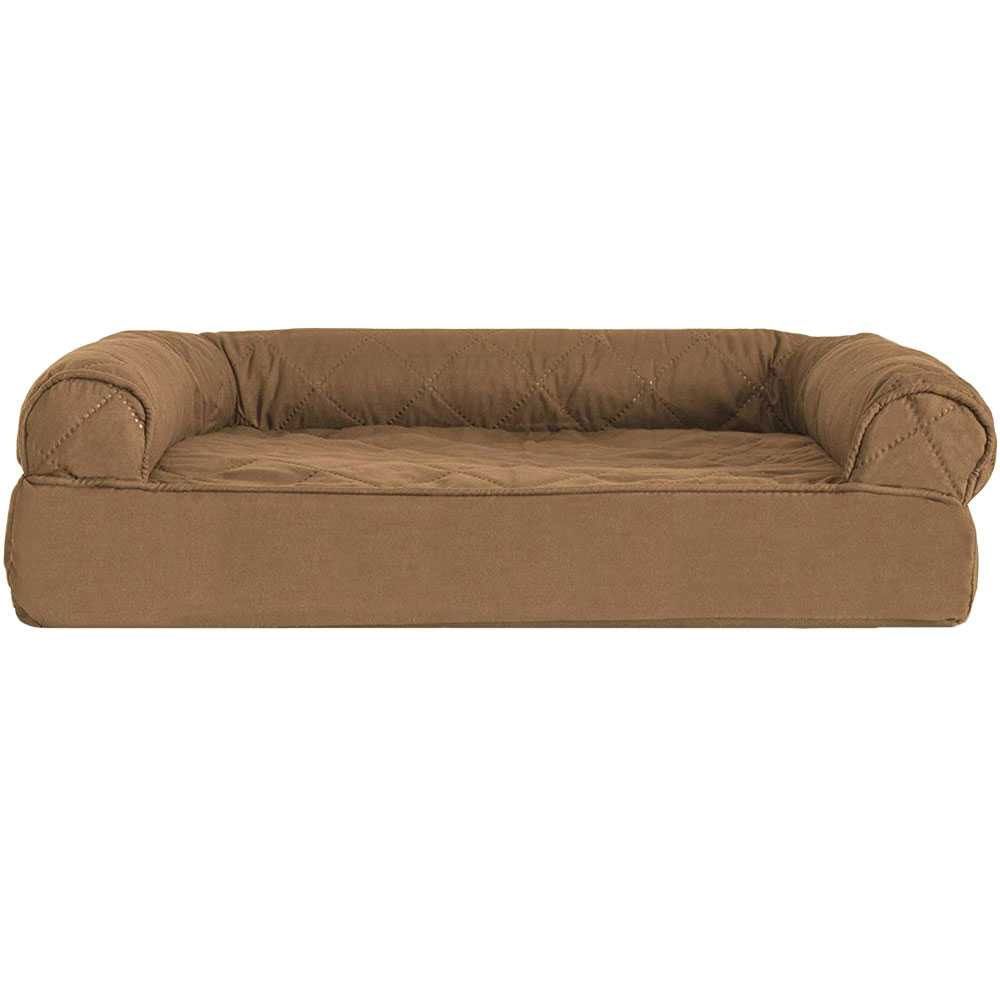 FURHAVEN-QUILTED-ORTHOPEDIC-BED-BROWN-SMALL