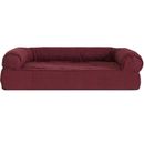 FurHaven Quilted Orthopedic Sofa Pet Bed - Wine Red (Jumbo)
