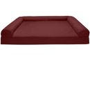 FurHaven Quilted Orthopedic Sofa Pet Bed - Wine Red (Jumbo Plus)