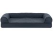 FurHaven Quilted Pillow Sofa Pet Bed - Iron Gray (Large)