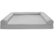 FurHaven Quilted Pillow Sofa Pet Bed - Silver Gray (Large)