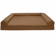 FurHaven Quilted Pillow Sofa Pet Bed - Toasted Brown (Small)