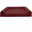 FurHaven Quilted Pillow Sofa Pet Bed - Wine Red (Small)