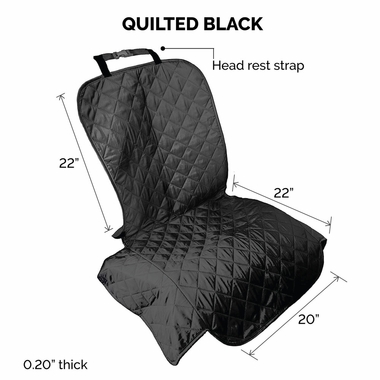 QUILTED-SINGLE-CAR-SEAT-COVER-GRAY