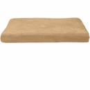 Furhaven Quilted Suede Memory Foam Pet Bed - Camel (Medium)