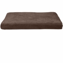 Furhaven Quilted Suede Memory Foam Pet Bed - Espresso (Medium)