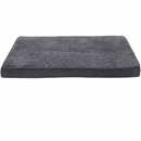 Furhaven Snuggle Terry & Suede Deluxe Orthopedic Pet Bed - Gray (Jumbo)