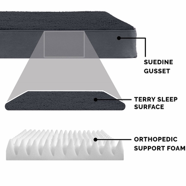 SNUGGLE-TERRY-SUEDEDLX-ORTHPDIC-PTBD-GRY-LG