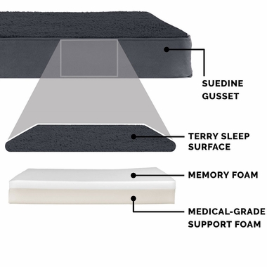SNUGGLE-TERRY-SUDEDLX-PILLW-PTBD-GRAY-XLG