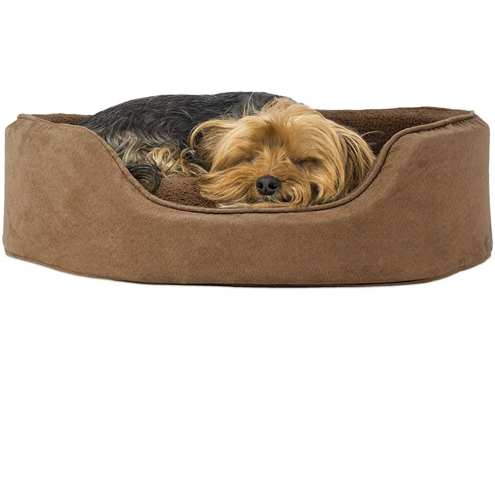 FURHAVEN-SNUGGLE-TERRYSUEDE-OVAL-PETBD-CAMEL-XLG