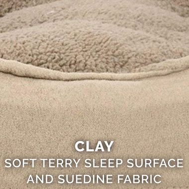 FURHAVEN-SNUGGLE-TERRYSUEDE-OVAL-PETBD-CLAY-JUMBO