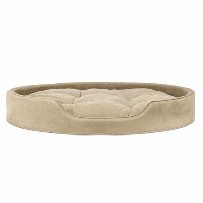 FURHAVEN-SNUGGLE-TERRYSUEDE-OVAL-PETBD-CLAY-SM