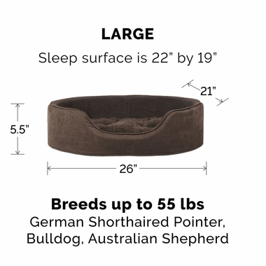 FURHAVEN-SNUGGLE-TERRYSUEDE-OVAL-PETBD-ESPRESSO-LG