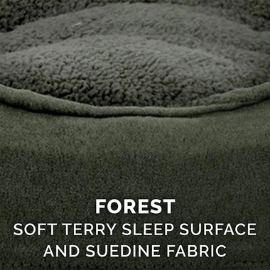 FURHAVEN-SNUGGLE-TERRYSUEDE-OVAL-PETBD-FOREST-XLG
