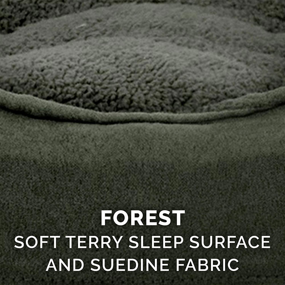 FURHAVEN-SNUGGLE-TERRYSUEDE-OVAL-PETBD-FOREST-JUMBO