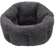 FurHaven Snuggle Terry Warming Hi-Lo Cuddler Bed - Charcoal Gray (Medium)